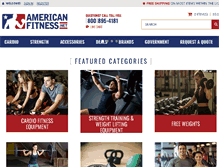 Tablet Screenshot of americanfitness.net